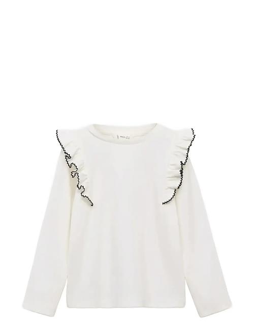 Mango | Ruffled Ribbed T-Shirt | 3-4
