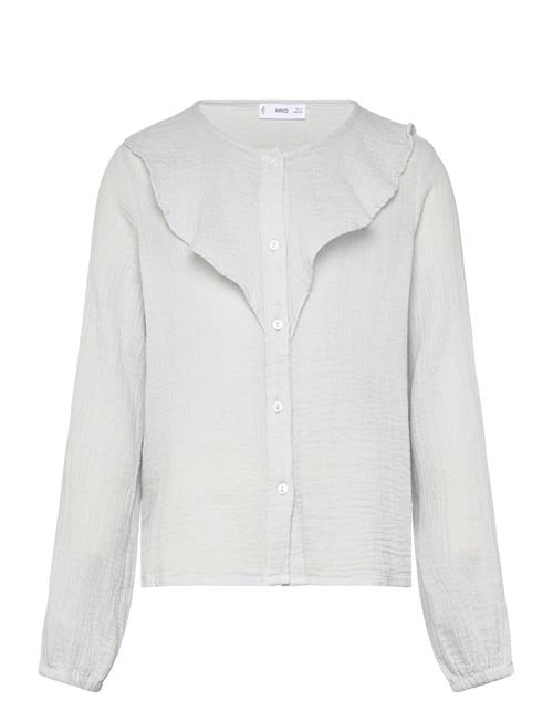 Mango | Crinkled Ruffle Shirt | 8