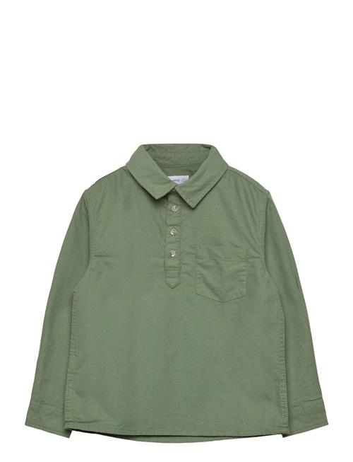 Mango | Cotton Shirt With A Shirt Collar | 3-4