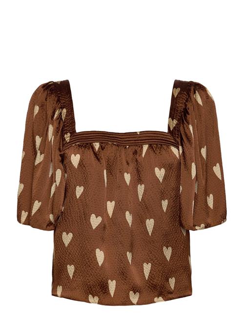 Stella Nova | Heart Printed Silk Top | 36