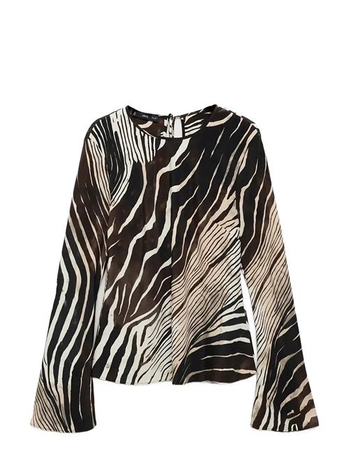 Mango | Zebra Print Blouse | M