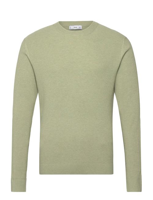 Mango | Fine Rib-Knit Cotton Sweater | L