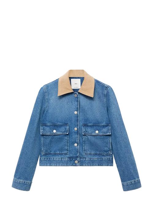 Mango | Corduroy Collar Denim Jacket | M