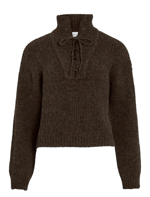 Vila | Vigleeba High Neck L/S Rib Knit Top | XXL