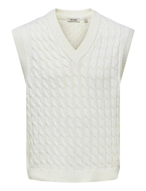 ONLY & SONS | Onskicker Life Rlx 3 Cable Vest Knit | S