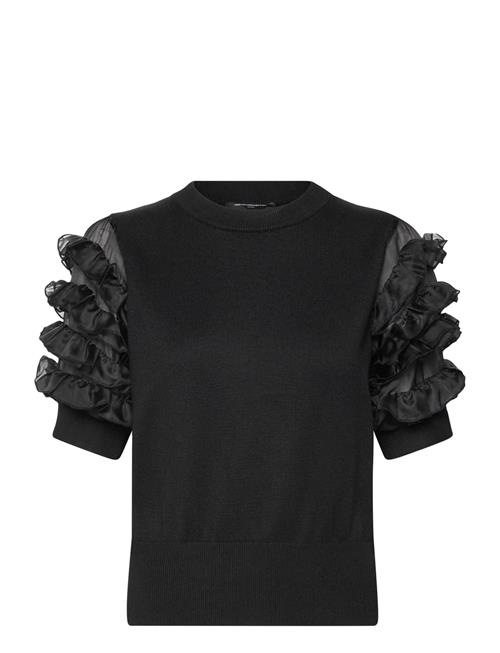 French Connection | Krista Mix Stacked Ruffle Top | M