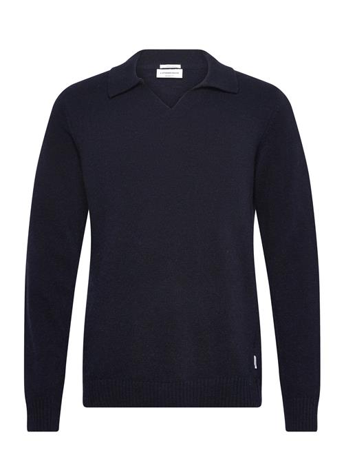 Lindbergh | Lambswool L/S V-Neck Polo | XXL