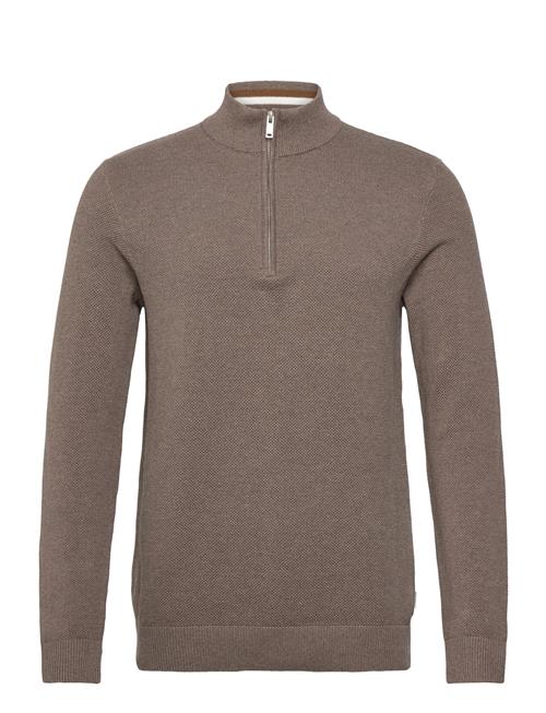 Lindbergh | Structure Zip Neck Knit | XXL