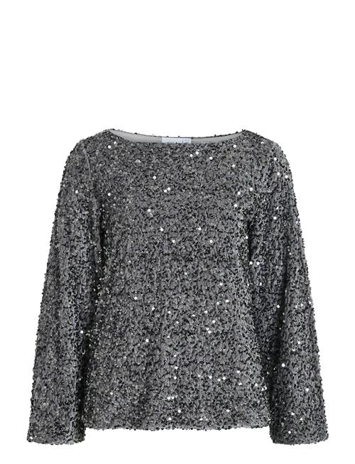 Vila | Vifaith Boat Neck L/S Sequin Top/1 | M
