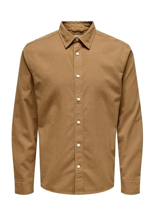 ONLY & SONS | Onsotto Reg Peach Finish Ls Shirt | XL