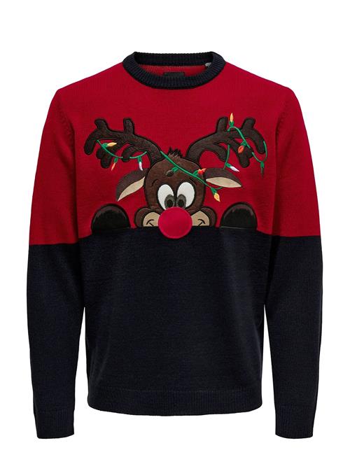 ONLY & SONS | Onsxmas Reg Block Crew Knit | S
