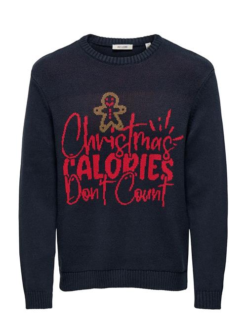 ONLY & SONS | Onsx-Max Reg Text Crew Knit | S