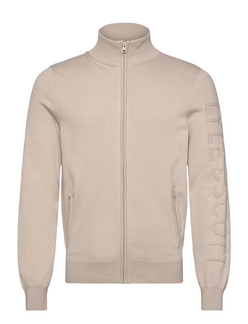 Lyle & Scott | Mesh Logo Knitted Track Jacket | S