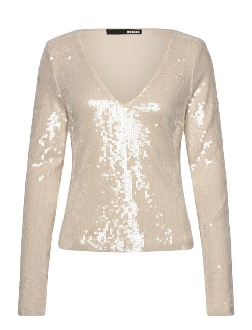 ROTATE | Sequins V-Neck Top | 34