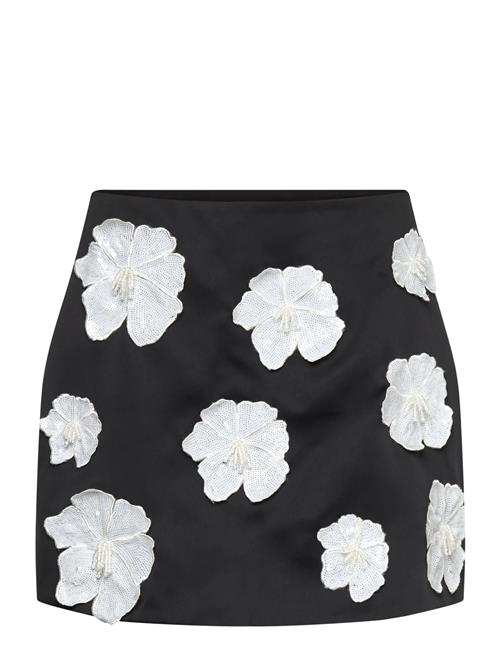 ROTATE | Satin Flower Mini Skirt | 36