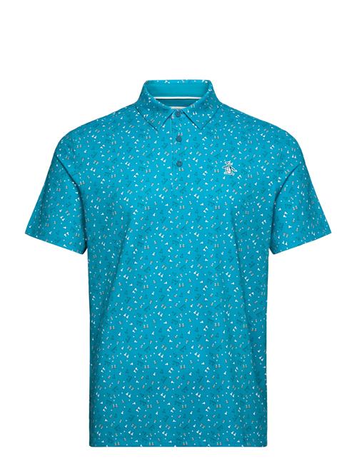 Original Penguin Golf | 19Th Hole Sake-Tini Novelty Print Polo | M