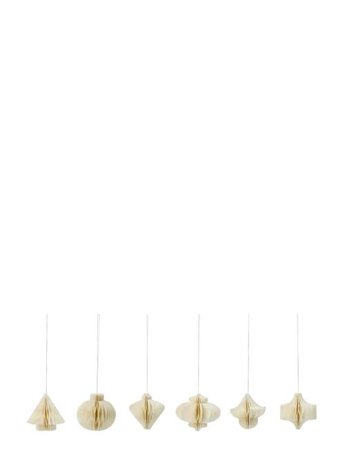 house doctor | Julepynt, Hdcomb, Hvid | 3.7X3.7X4CM