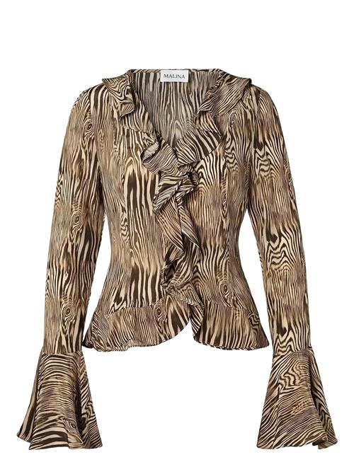 Malina | Suzie Sheer Frill Blouse | 38