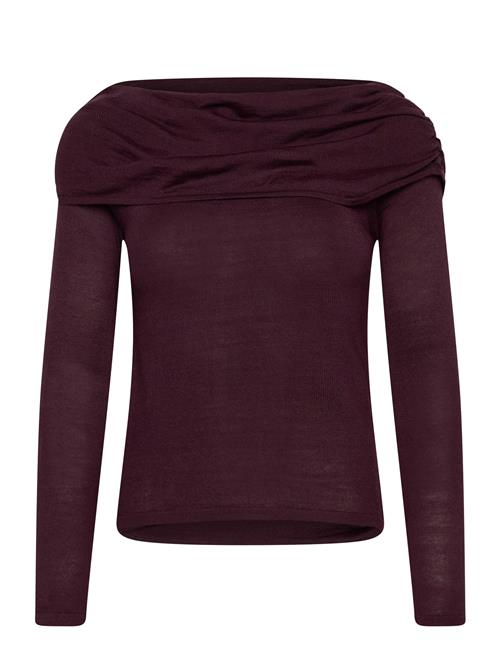 Mango | Fitted Sweater With Draped Neckline | L