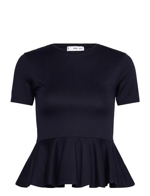 Mango | Short-Sleeved Peplum T-Shirt | S