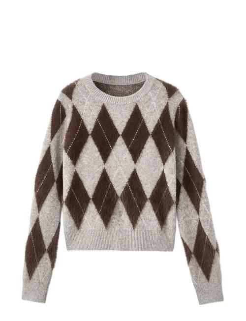 Mango | Argyle Knit Sweater | S