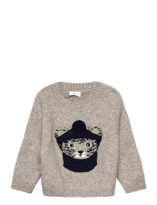 Mango | Knitted Sweater With Bear Detail | 4-5