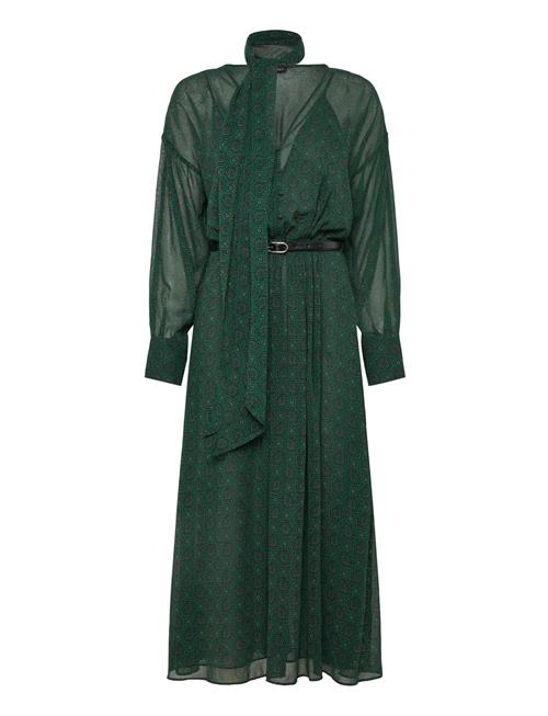 Mango | Printed Dress With Foulard | L