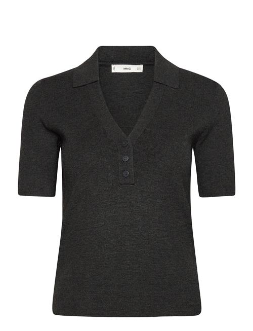 Mango | Fine-Knit Sweater With Shirt Collar | XS