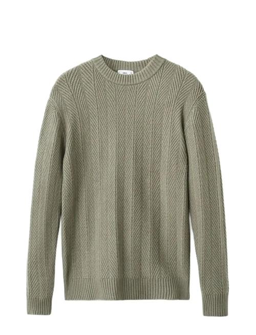 Mango | Herringbone Structured Sweater | M