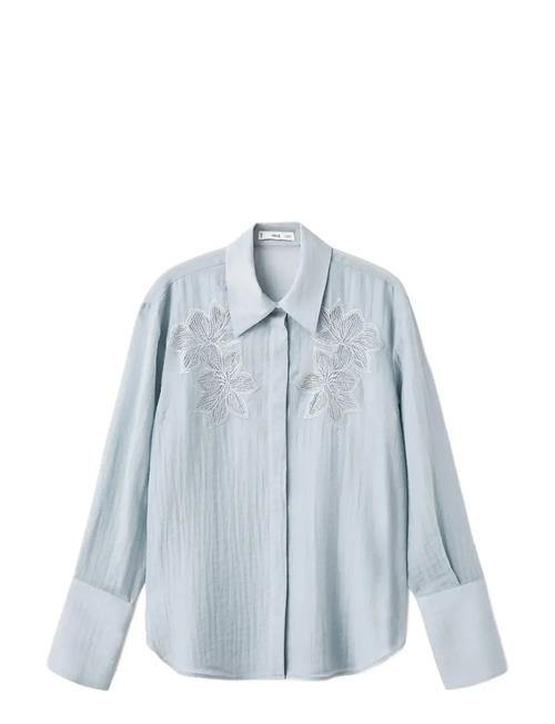 Mango | Embroidered Lyocell Blouse | XS