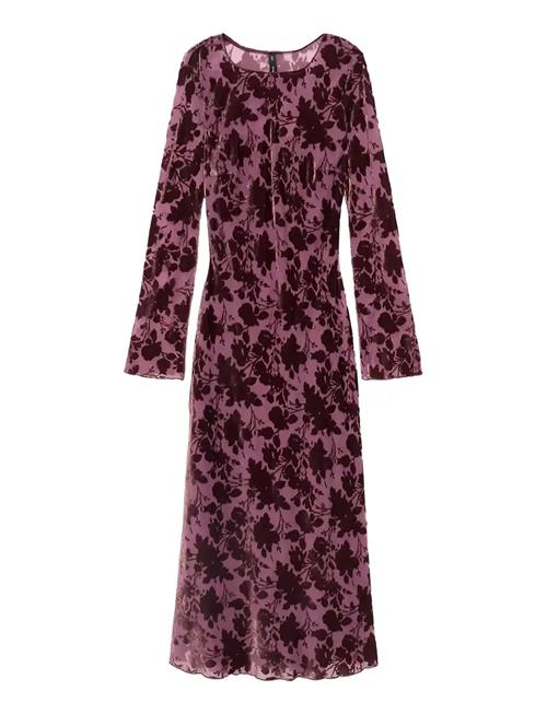 Mango | Floral Jacquard Dress With Bell Sleeves | S