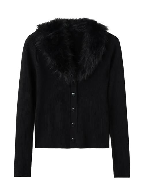 Mango | Cardigan With Faux-Fur Collar | L