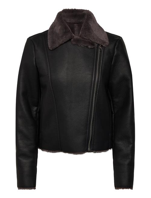 Mango | Faux-Fur Biker Jacket | XS