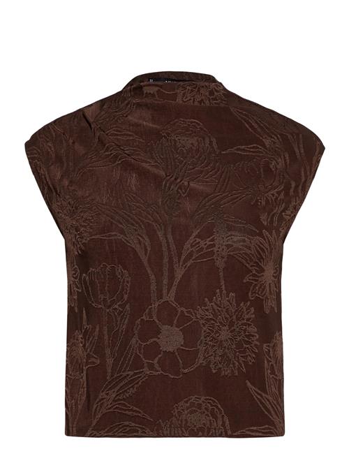 Mango | Jacquard Floral-Print Top | M