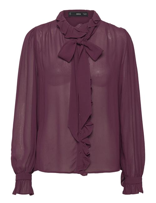 Mango | Ruffled Blouse With Scarf | L