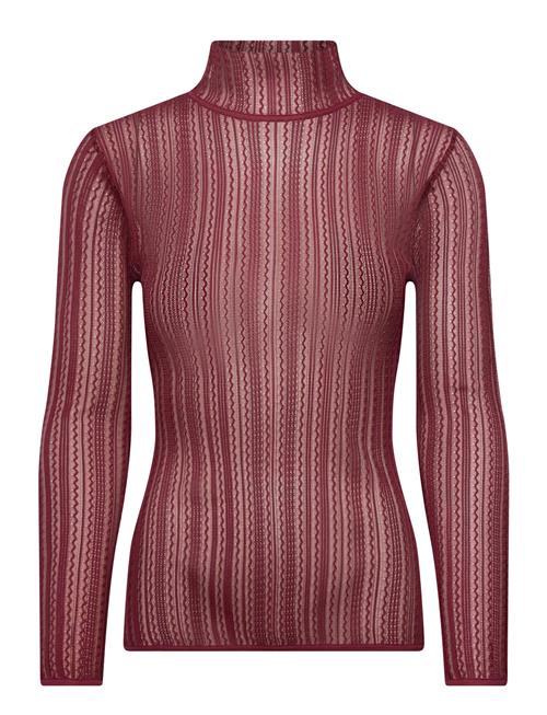 Malina | Zelie Sheer Knitted Turtleneck Top | M