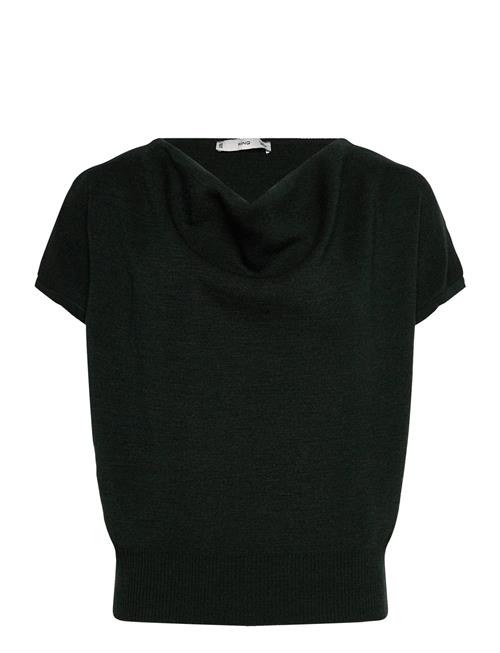 Mango | Short-Sleeved Top With Draped Neckline | XS