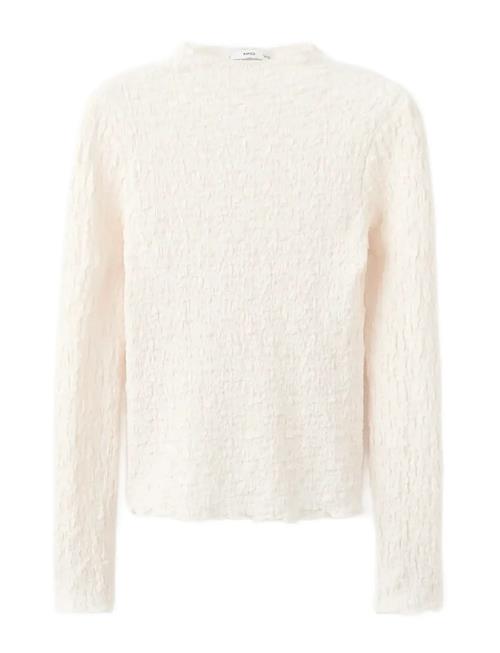 Mango | Textured Crepe Top | L