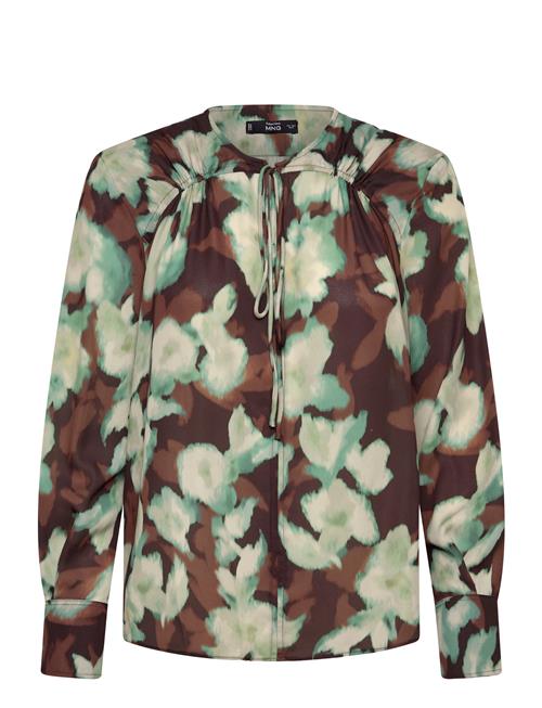 Mango | V-Neck Blouse With Tie | L