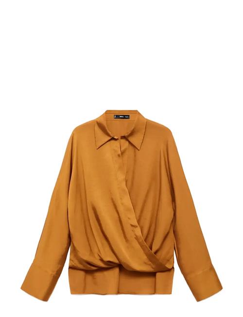 Mango | Cross-Over Satin Blouse | XS