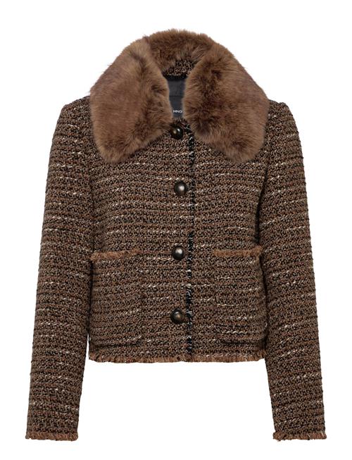 Mango | Tweed Jacket With Fur Collar | M