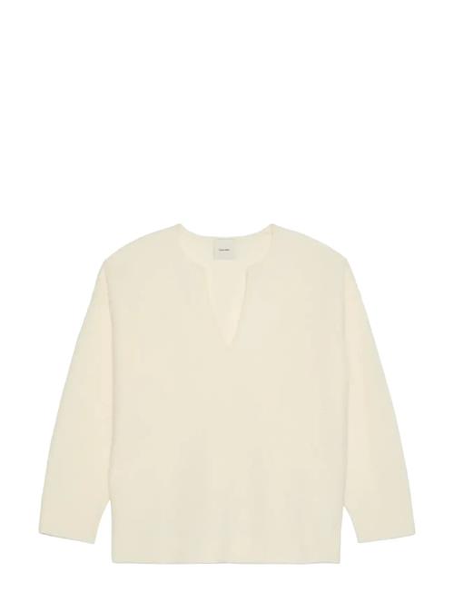 Calvin Klein | Boiled Wool Ls V Neck Top | L