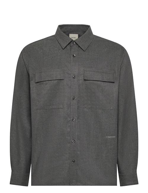 Calvin Klein | Ls Melange Pv Easy Shirt | XXL