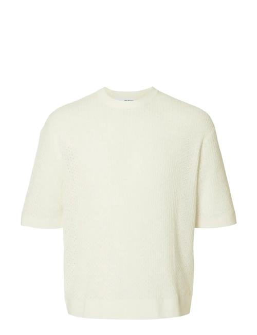 Selected | Slhcolton Ss Knit Structure Tee | XL