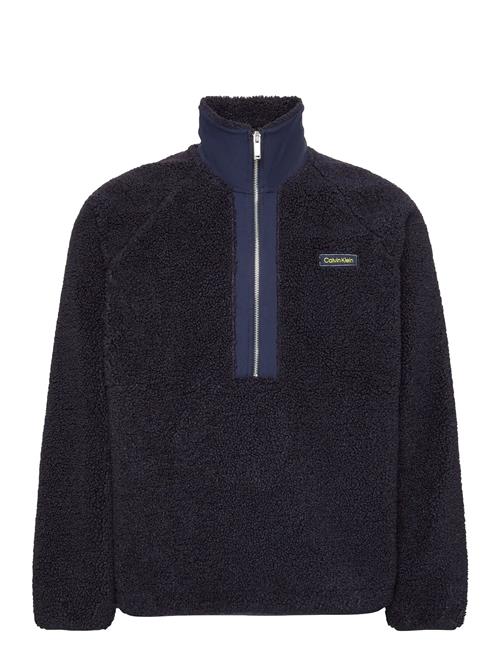 Calvin Klein | Ls Sherpa Roll Neck Qtr Zip Po | M