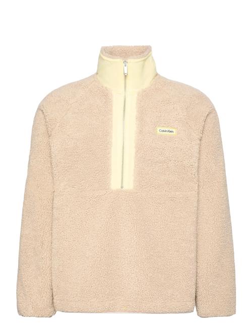 Calvin Klein | Ls Sherpa Roll Neck Qtr Zip Po | XL