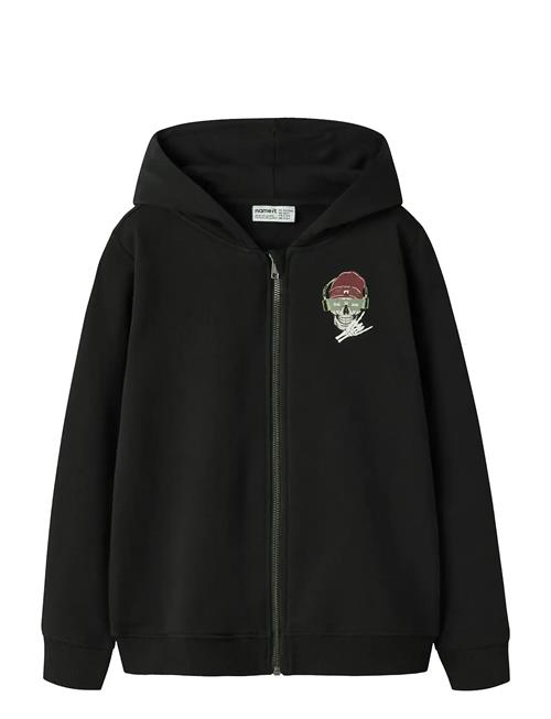 name it | Nkmteddy Ls Sweat Card Wh Bru | 122-128