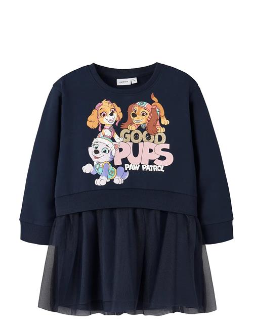 name it | Nmfjara Paw Nreg Swe Dress Bru Cplg | 104