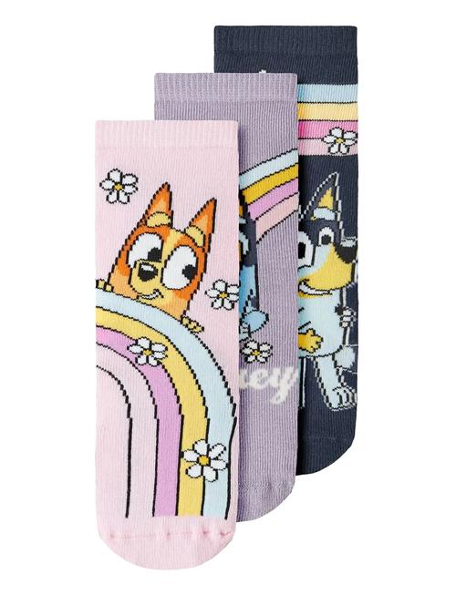 name it | Nmfjensia Bluey 3P Sock Sky | 28-30