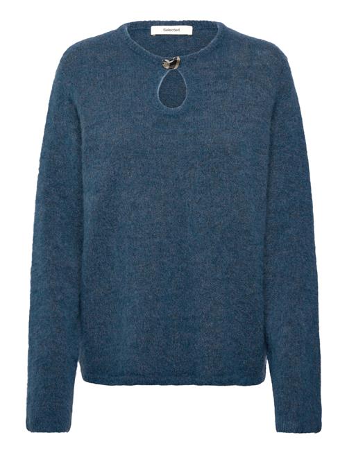 Selected | Slflulu Brushed Ls Knit Keyhole O-Neck | M